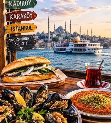 PRIVATE ISTANBUL FOOD TOUR & BOSPHORUS FERRY