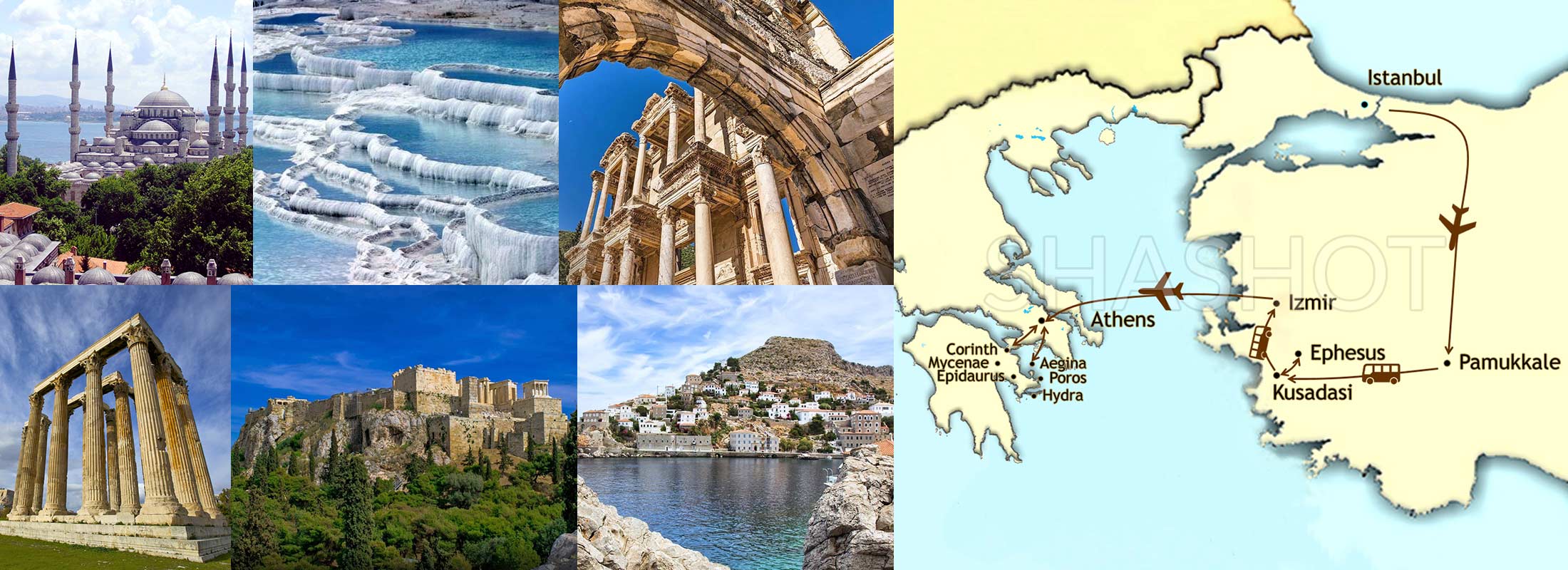 9-DAYS-TURKEY-GREECE-PACKAGE-TOUR-ISTANBUL-EPHESUS-PAMUKKALE-ATHENS-AEGINA-HYDRA-CORINTO-POROS-map