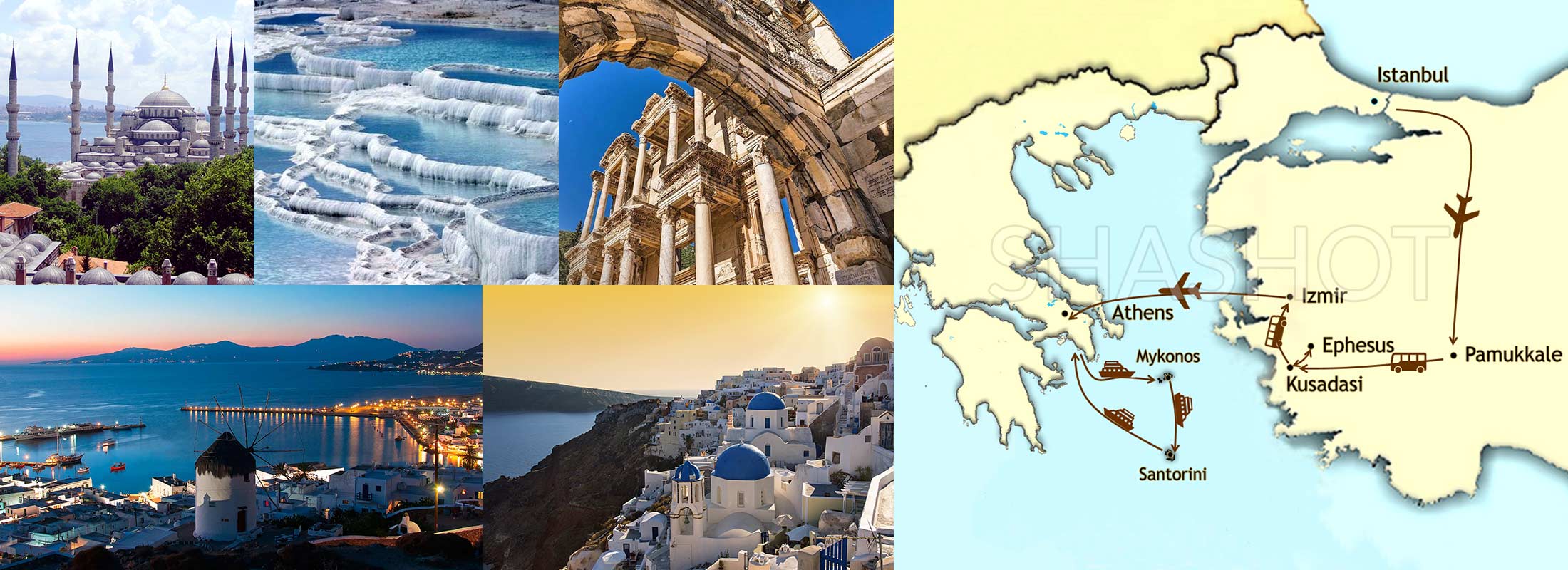 11-DAYS-TURKEY-GREECE-PACKAGE-TOUR-ISTANBUL-PHESUS-PAMUKKALE-ATHENS-SANTORINI-MYKONOS-map